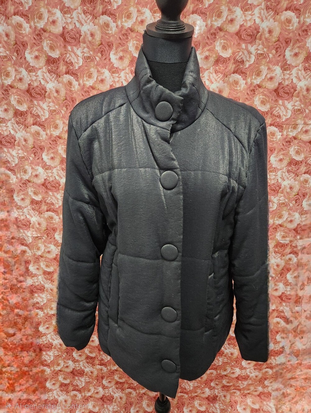 J. Jill Black Shimmery Puffer